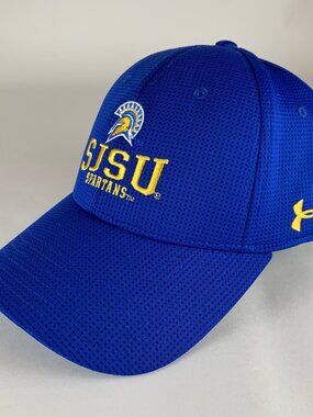 San Jose State Spartans NCAA Blue Under Armour Stretch Fitted Hat Mens L/XL